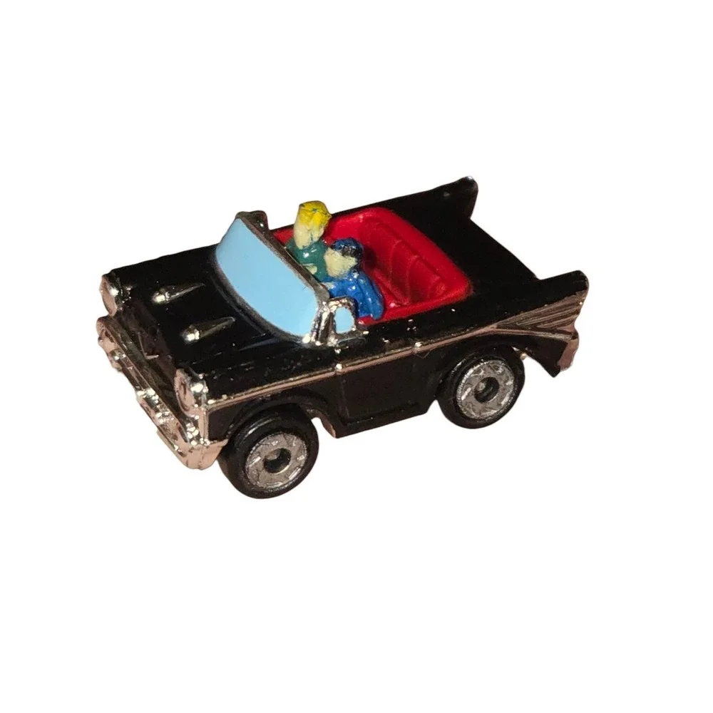 1994 Galoob Micro Machines Black '57 Chevy Bel Air Convertible w/ Passengers